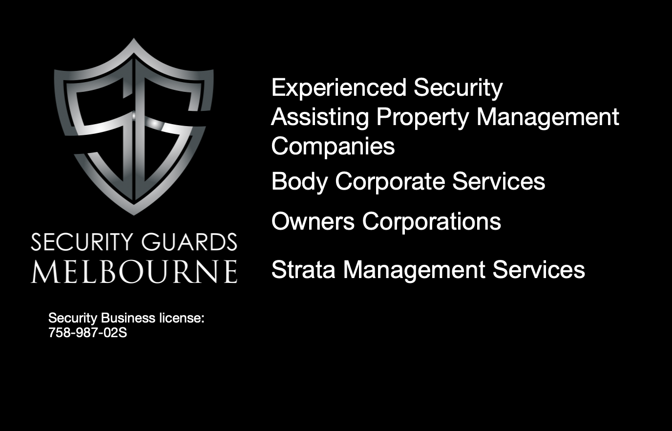 Experienced Security Melbourne